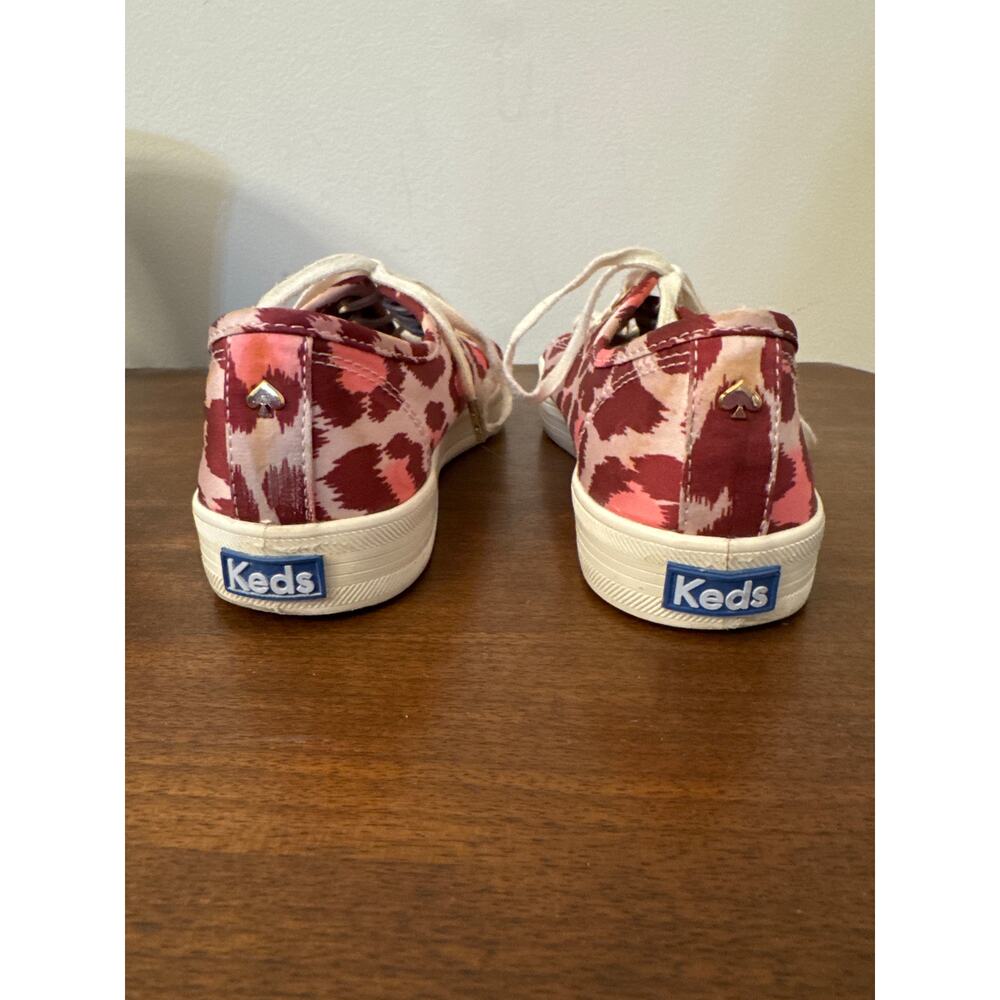Keds for Kate Spade Pink Leopard Animal Print Lace Up Sneakers Size 6.5 - Picture 5 of 7